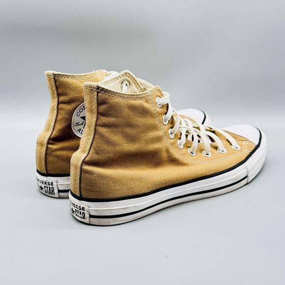 Converse Shoes Men 8 Brown Canvas Chuck Taylor All Star High Top Trainer Sneaker - Picture 7 of 9